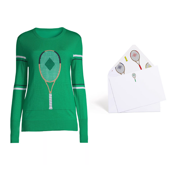 The Tennis Holiday Bundle (Green Sweater)